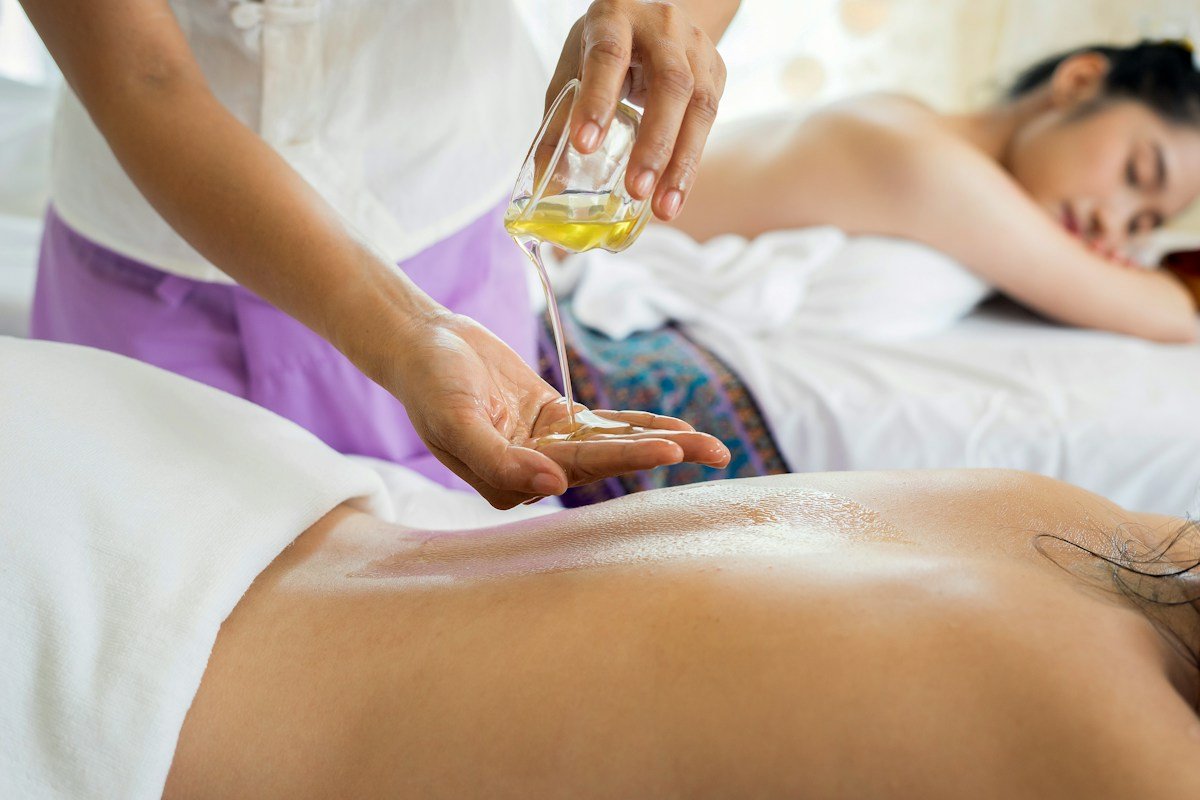 Peaceful and comfortable massage therapy room
